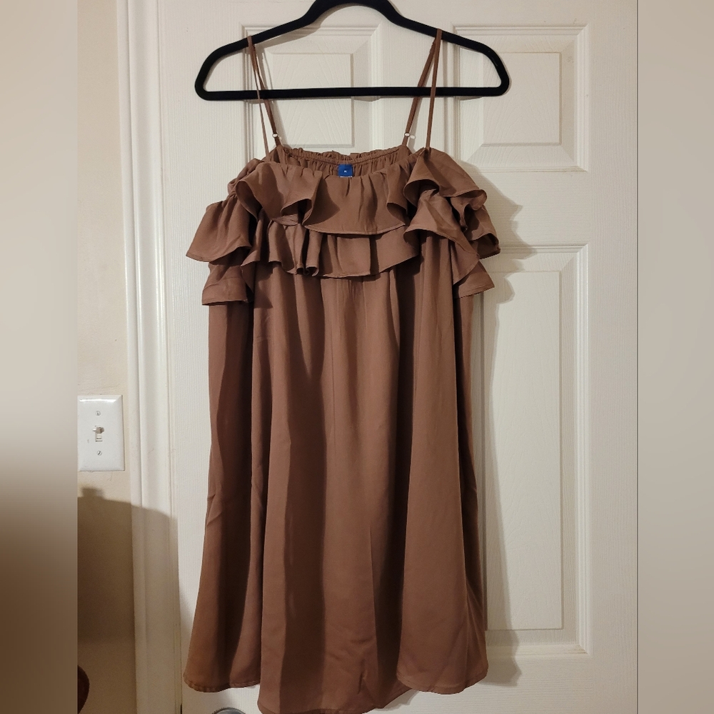 NWT Old Navy Rose Brown Spagetti Strap Dress